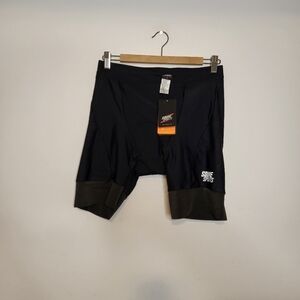 Souke Sports Black Padded Bike Short Size L